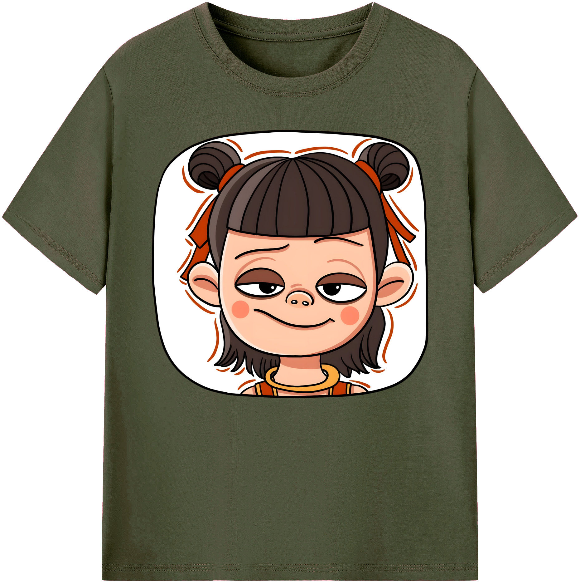 （画像用） Ne Zha 2 ナタ 魔童の大暴れ 綿100％ メンズ半袖Tシャツ｜肌触りやわらか＆通気性